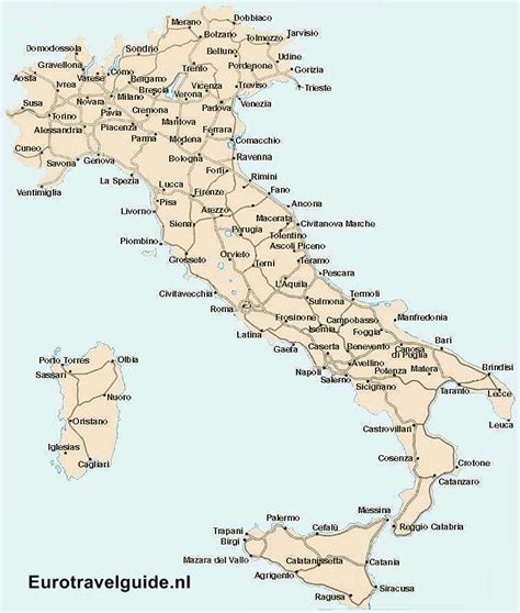 kaart van italie