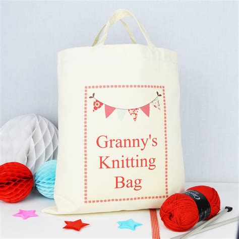 personalised granny s knitting bag by andrea fays