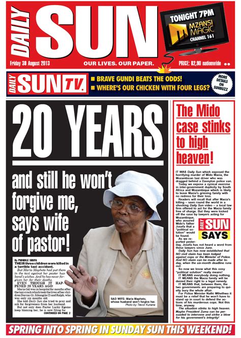 years    wont forgive   wife  pastor daily sun news analysis