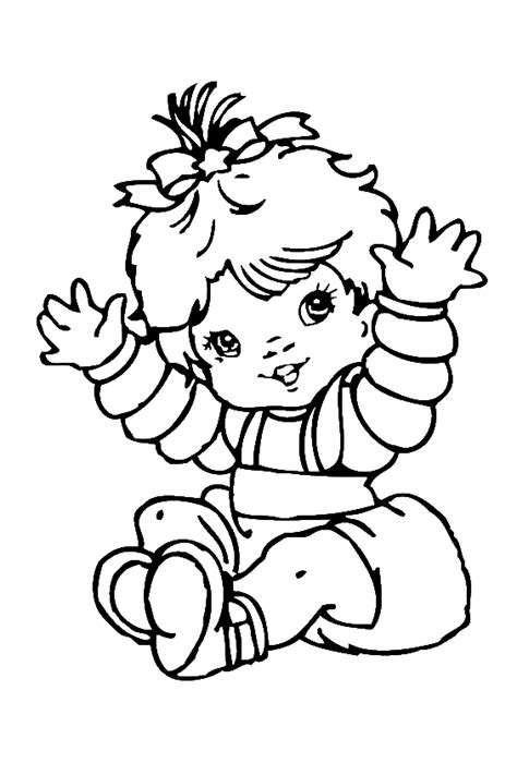 cute baby girl coloring pages baby coloring pages kidsdrawing