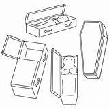 Casket Open Illustrations Clip Coffin Vector Videos sketch template