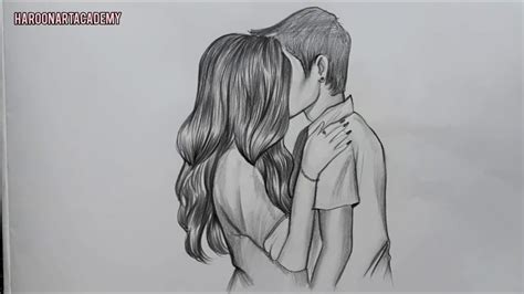 Couple Kissing Drawing Easy Anime Love Kiss Drawing At Getdrawings