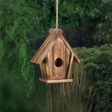 birdhouse classic design rustic hanging wood bird house  wood birdhouses bird house
