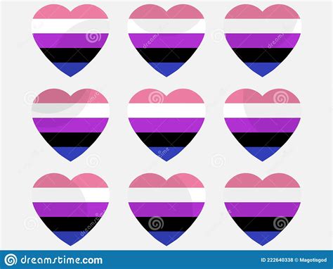 Set Of 34 Lgbt Sexual And Gender Tendencies Pride Flags Vector
