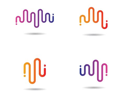 pulse logo icon set  vector art  vecteezy