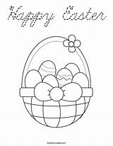 Easter Coloring Happy Noodle Worksheet Cursive Template Chick Baby Twisty Basket Change Twistynoodle Built California Usa Color Style sketch template