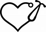 Stethoscope Monogram Silhouette Rn Tumbler Nurses Heartbeat sketch template