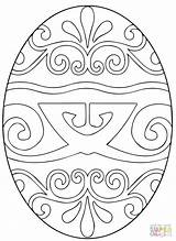 Egg Easter Coloring Pages Ukrainian Pysanka Printable Color Dragon Template Decorative Eggs Print Templates Online Jemima Puddle Duck Getcolorings Book sketch template