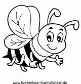 Biene Bienen Tiere Malvorlagen Bees Basteln Bumble Kindern sketch template