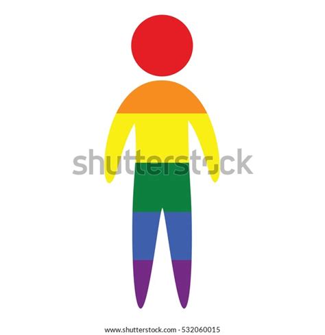 gay vector icon colors lgbt rainbow stock vector royalty