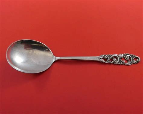 tele  mylius brodrene norwegian sterling silver berry spoon   serving ebay
