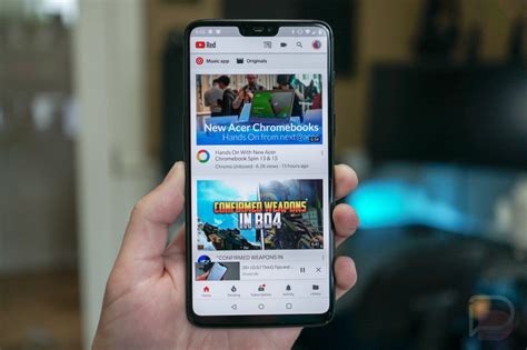 youtube app    collapsable mini player  browsing