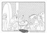 Gifts Jesus Wise Men Their Coloring Give Kids sketch template
