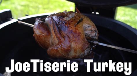Joetisserie Thanksgiving Turkey On Kamado Joe Youtube