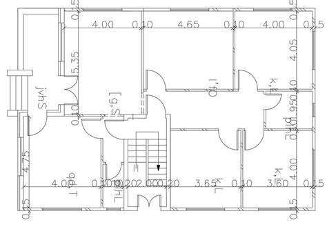 small office layout plan  dimension autocad drawing