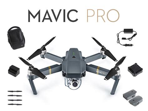 dji mavic pro fly  combo drone bundle kit advexure