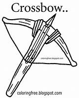 Coloring Pages Ages Dark Crossbow Medieval Weapon Teenagers Boys Color Drawing Printable Clipart Kids Bow Easy Archery Solders Lands Carry sketch template