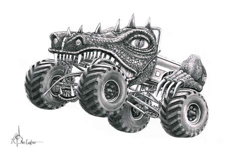 monster truck drawing  murphy elliott