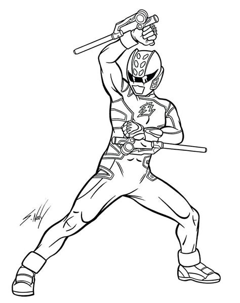 power ranger ninja steel coloring pages idih speed