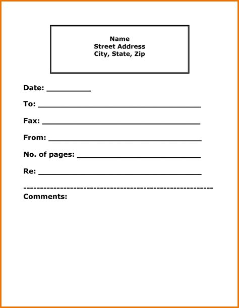 fax cover sheet templates    word fax cover sheet