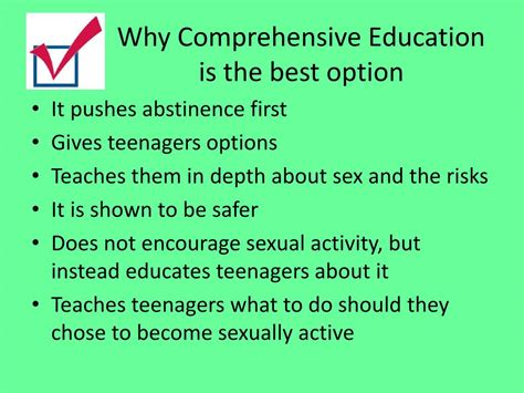 ppt comprehensive sex education vs abstinence only powerpoint