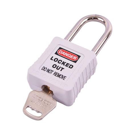 safety lockout padlocks  keyed alike mm white lotomaster