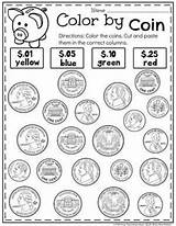 Sorting Teaching Monedas Recognition Planningplaytime Playtime Cents Kindergartenmath Dimes Telling sketch template