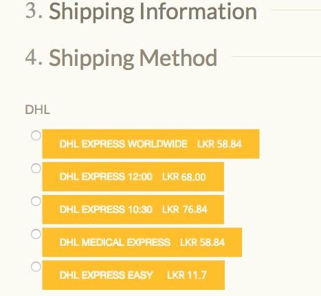 dhl rates  stop shipping solution  woocommerce magento