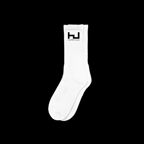 hyperdub logo socks white