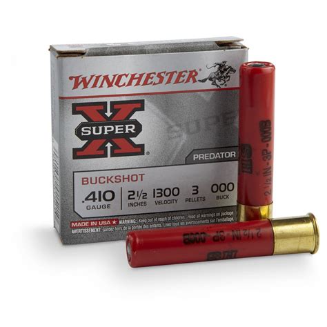 winchester super     shells  buckshot  pellets  rounds   gauge