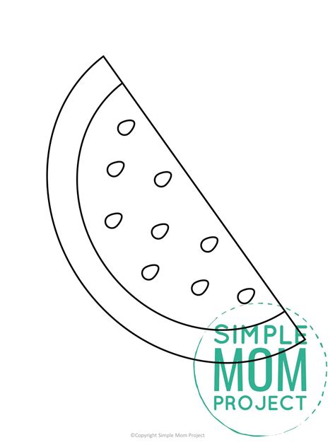 printable watermelon template simple mom project