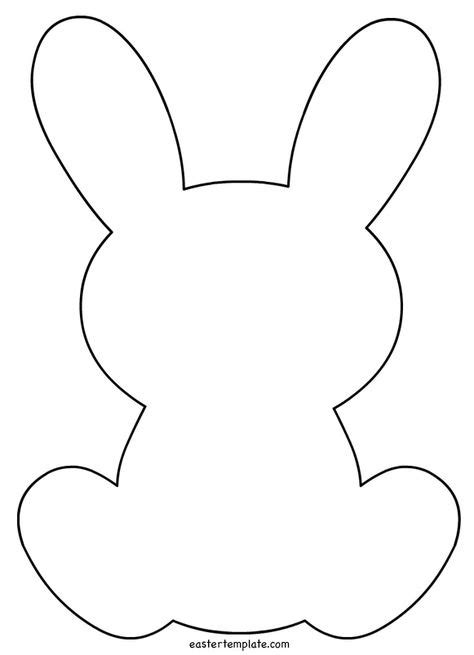 bunny craft template easter pinterest bunny crafts bunny