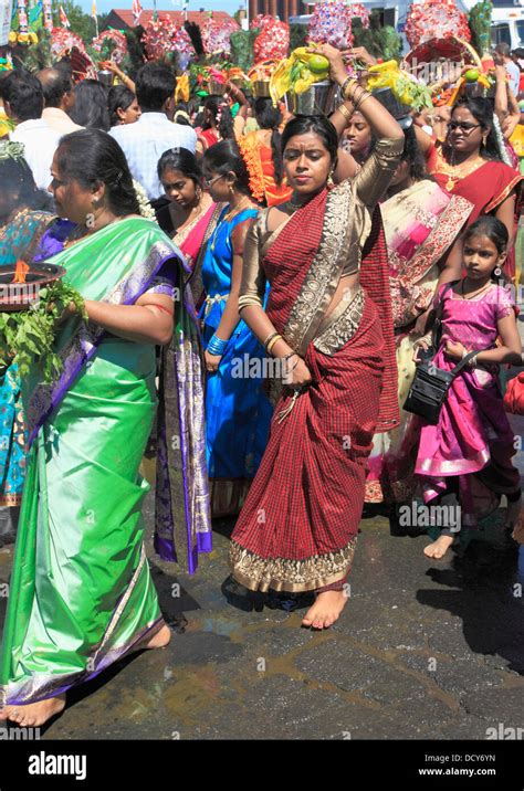 thaipusam hindu festival tamil people montreal canada stock photo