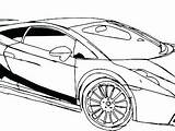 Coloring Lamborghini Gallardo Pages Getcolorings Police sketch template