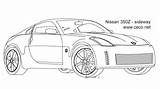 350z Drawing Nissan Car Autocad Cars Coupe Automobile Dwg Dxf Sideway Sport Vehicles Drawings Ceco  sketch template