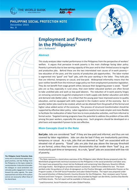 background   study  poverty   philippines study poster