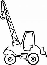 Crane Coloring Pages Truck Printable Wrecking Ball Little Transport Color Colouring Kids Construction Drawing Template Cranes Land Clipart Online Coloringpages101 sketch template