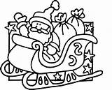 Sleigh Santa Coloring His Pages Claus Drawing Sitting Colouring Horse Getdrawings Drawings Kids Sled Clipartmag Paintingvalley sketch template