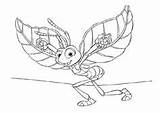 Life Bugs Coloring Pages Pixar sketch template