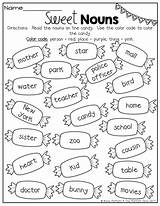 Nouns Grade 1st Color Worksheets Place Person Sweet Thing Code Teaching Worksheet First English Activities Identify Grammar 2nd Teacherspayteachers Reading sketch template
