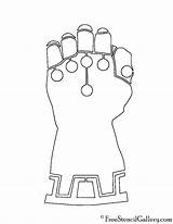 Gauntlet Infinity Stencil Coloring Pages Avengers Pumpkin Colouring Carving Freestencilgallery Choose Board sketch template