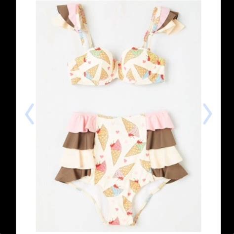 🍦found🍦 Modcloth Savor The Sunshine Swimsuit Set Swimsuit Set