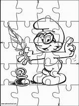 Puzzle Coloring Jigsaw Smurfs Pages Puzzles Kids Cut Printable Crafts Websincloud Games Stethoscope Activities Getdrawings Getcolorings Color Visit Colorings Printout sketch template