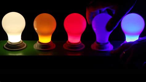 colored led light bulbs  bulbs youtube