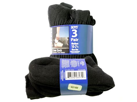 gildan smart basics  pair boys  show socks    thickwarm black ebay