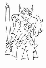 Ra She Coloring Pages Mermista Humanoid Sketch Color sketch template