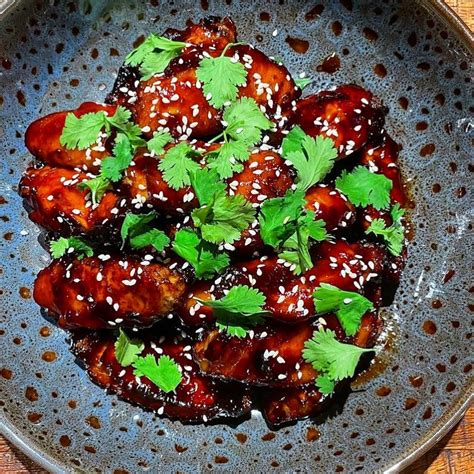sticky asian style chicken nibbles