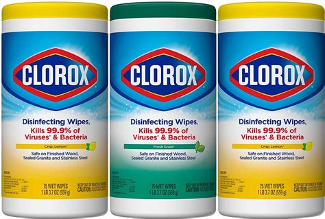 clorox disinfecting wipes  pack  count  pack   package