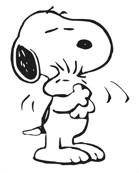 snoopy cartoons  printable coloring pages