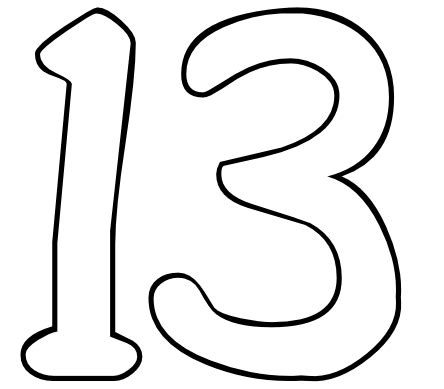 images  printable number  number  coloring page number